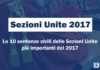 sentenze sezioni unite 2017, sentenze civili sezioni unite