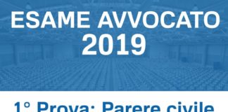 Esame avvocato 2019 - parere civile