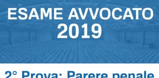 Esame avvocato 2019 - parere penale