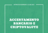 accertamento bancario criptovalute