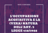 occupazione acquisitiva