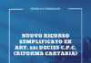 ricorso semplificato ex art. 281 decies cpc riforma cartabia