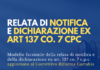 relata notifica e dichiarazione art 137 cpc modello facsimile correttivo riforma cartabia