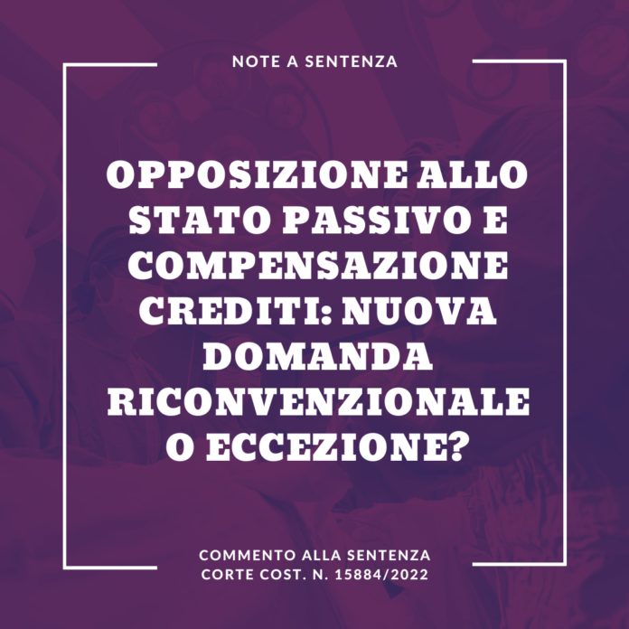 opposizione stato passivo compensazione crediti