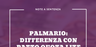 palmario patto quota lite fattura