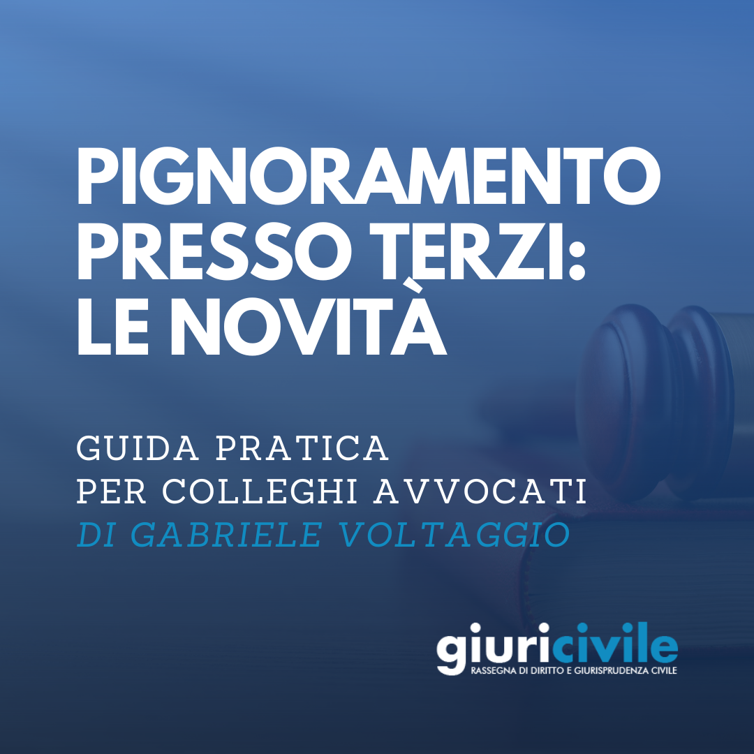 Pignoramento presso terzi novit 2024: guida per colleghi avvocati (con  modelli)