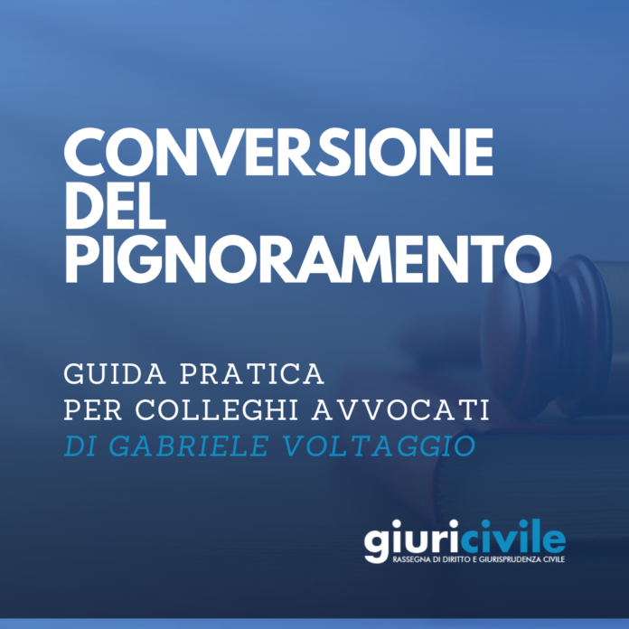 conversione pignoramento