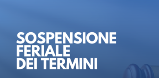 sospensione feriale termini