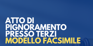 atto di pignoramento presso terzi correttivo riforma cartabia modello facsimile