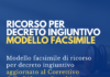 ricorso per decreto ingiuntivo correttivo riforma cartabia modello facsimile