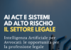 AI act sistemi ad alto rischio - Intelligenza artificiale per Avvocati