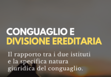 Rapporto tra conguaglio e divisione ereditaria