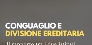 Rapporto tra conguaglio e divisione ereditaria