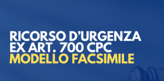 Ricorso d'urgenza ex art 700 cpc Correttivo Riforma Cartabia modello facsimile pdf