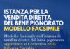 istanza per la vendita diretta del bene pignorato correttivo riforma cartabia modello facsimile