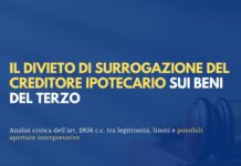Il divieto di surrogazione del creditore ipotecario sui beni del terzo: analisi critica dell’art. 2856 c.c.