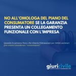No all’omologa del piano del consumatore se la garanzia presenta un collegamento funzionale con l’impresa