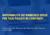 Imponibilità dei rimborsi spese per taxi pagati in contanti – Commento alla Risposta dell’AdE n. 302/2025