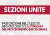 Sezioni Unite: prescrizione azione disciplinare avvocati, quando decorre?