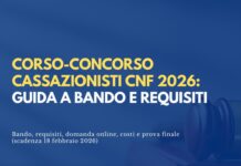 Corso-concorso cassazionisti CNF 2026: guida a bando e requisiti