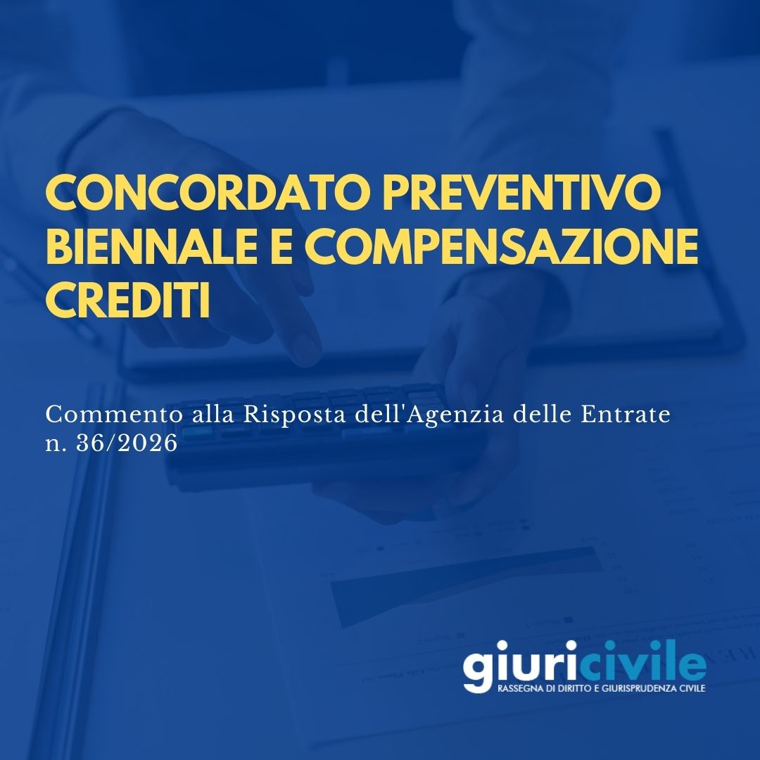 Concordato biennale e compensazione crediti: AdE 36/2026