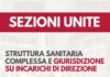 Sezioni Unite: struttura sanitaria complessa e giurisdizione su incarichi di direzione