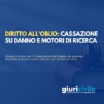 Diritto all’oblio: Cassazione su danno e motori di ricerca