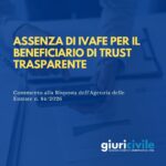 Assenza di IVAFE per il beneficiario di trust trasparente – Commento alla Risposta dell’AdE n. 84/2026