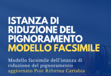 istanza di riduzione del pignoramento post riforma cartabia modello facsimile