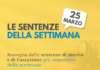 Le sentenze della settimana: rassegna di giurisprudenza del 25 marzo