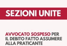 Avvocato sospeso per il debito fatto assumere alla praticante