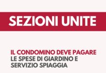 Il condomino deve pagare le spese di giardino e servizio spiaggia