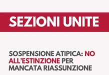 Sospensione atipica: le Sezioni Unite sull’art. 297 c.p.c.