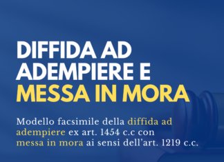 Diffida ad adempiere e messa in mora: guida e modello fac-simile in pdf diffida ad adempiere e messa in mora modello fac-simile pdf