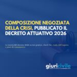 Composizione negoziata della crisi, pubblicato il decreto attuativo 2026: cosa cambia per imprese ed esperti