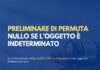 Preliminare di permuta nullo se l’oggetto è indeterminato