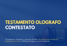 Testamento olografo e querela di falso: quando il ricorso è inammissibile