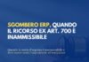 Sgombero ERP, quando il ricorso ex art. 700 è inammissibile