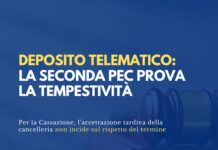 Deposito telematico: la seconda PEC prova la tempestività