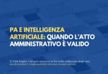 PA e intelligenza artificiale: quando l’atto amministrativo è valido