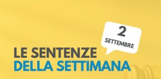 Le sentenze della settimana: rassegna giurisprudenziale del 2 settembre